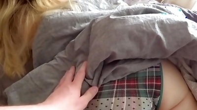 The Step Sister asked her Step Brother to wake her in the morning with a fuck