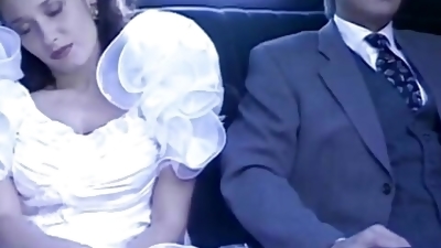 The Slutty Bride Fucks Fucks Her Stepfather in the Limousine That Is Accompanying Her to the Altar