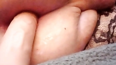 Sissy Riding Dildo and ButtPlug Orgasm and CUMM!